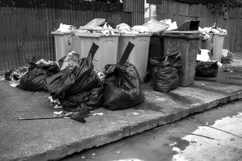 Professionals conducting garage clearance in Coney Hall