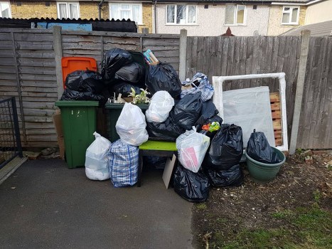 Business waste removal services in action in Coney Hall